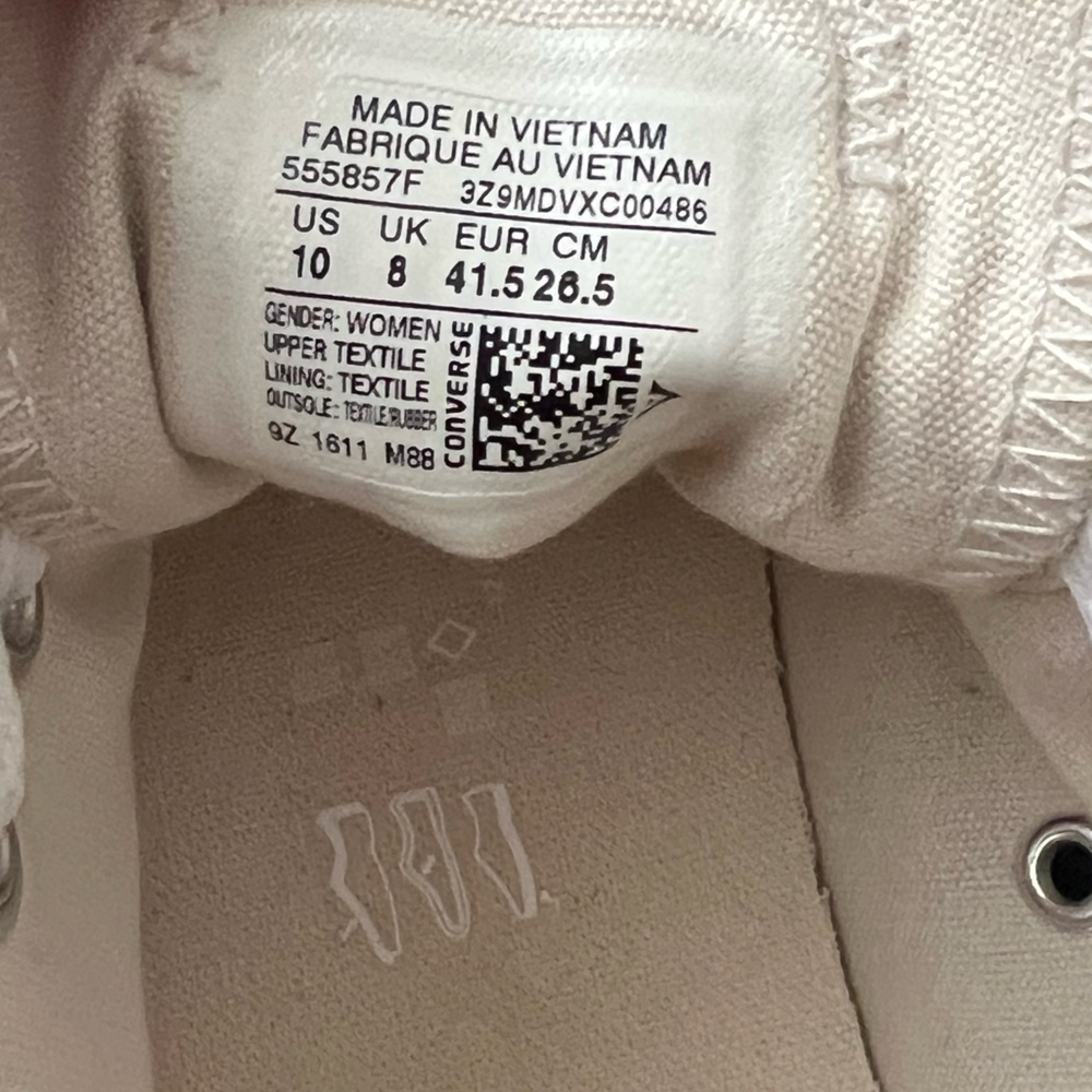 Converse Chuck Taylor All Star Ox Sneaker, 555857F, Men’s Size 8.5/Women’s 10 - Picture 2 of 9